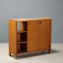 Pamono Vintage Cabinet in Oak Veneer, Italy, 1950s-1960s> Sideboards & Buffets