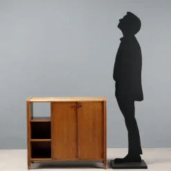 Pamono Vintage Cabinet in Oak Veneer, Italy, 1950s-1960s> Sideboards & Buffets