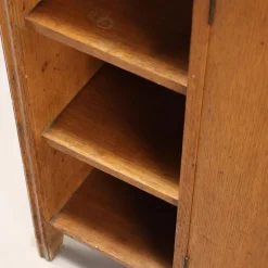 Pamono Vintage Cabinet in Oak Veneer, Italy, 1950s-1960s><noscript><img width=