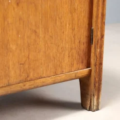 Pamono Vintage Cabinet in Oak Veneer, Italy, 1950s-1960s><noscript><img width=