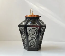 Hot Pamono Vintage Cage Blown Pendant Lamp in Grey Murano Glass, 1970s