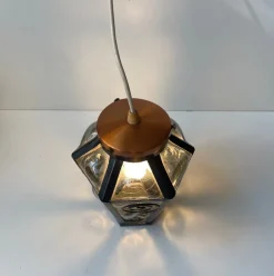 Hot Pamono Vintage Cage Blown Pendant Lamp in Grey Murano Glass, 1970s