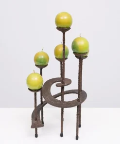 Hot Pamono Vintage Candleholder in Wrought Iron, 1970s