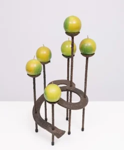 Hot Pamono Vintage Candleholder in Wrought Iron, 1970s