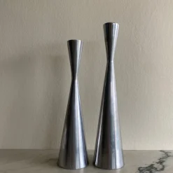 Pamono Vintage Candleholders by Erika Pekkari, 1990, Set of 2><noscript><img width=