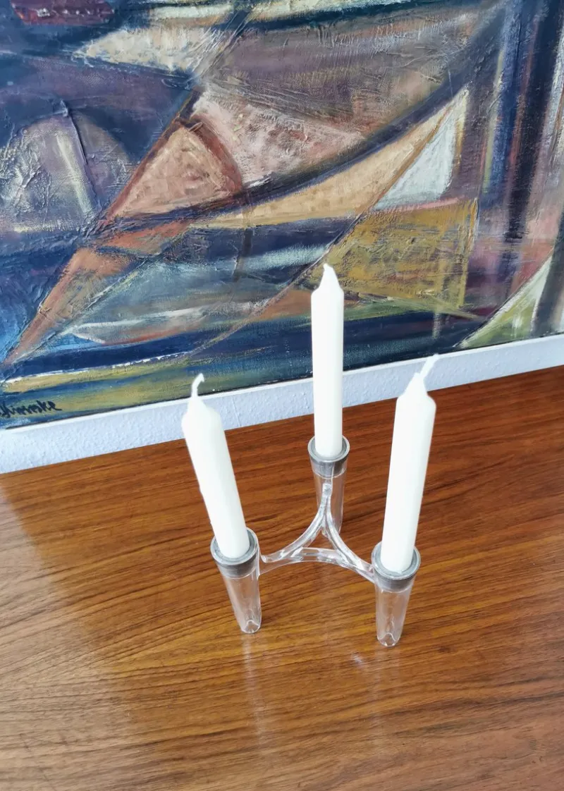 Pamono Vintage Candlesticks Hommage to Ceasar Stoffi & Fritz Nagel by by Koziol for Bmf, Set of 7> Candleholders