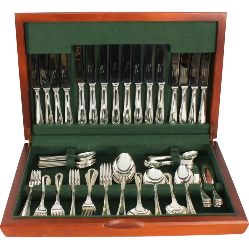 Pamono Vintage Canteen Silver-Plated Bead Pattern Cutlery Set, 20th Century, Set of 84> Cutlery & Serving Utensils