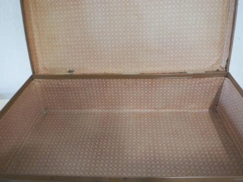 Best Pamono Vintage Cardboard Suitcase, 1970s