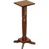 Pamono Vintage Carved Hardwood Barley Twist Pedestal Stand> Pedestals And Columns