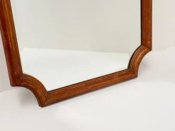 Pamono Vintage Carved Wood Framed Wall Mirror with Beveled Glass, 1930s><noscript><img width=