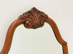 Pamono Vintage Carved Wood Framed Wall Mirror with Beveled Glass, 1930s><noscript><img width=