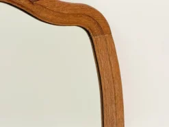 Pamono Vintage Carved Wood Framed Wall Mirror, 1930s><noscript><img width=