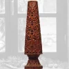 Best Pamono Vintage Carved Wooden Vase
