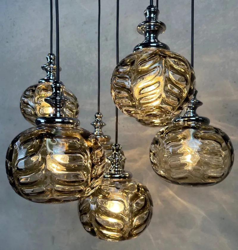 Best Pamono Vintage Cascade Pendant Lamp, 1970s