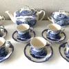Pamono Vintage Castles Blue Edit Coffee Chocolate Tea Set from Johnson Brothers Bros, 1950s, Set of 15> Coffee & Tea Service