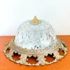 Online Pamono Vintage Ceiling Light in Brass and Cut Glass, 1960s