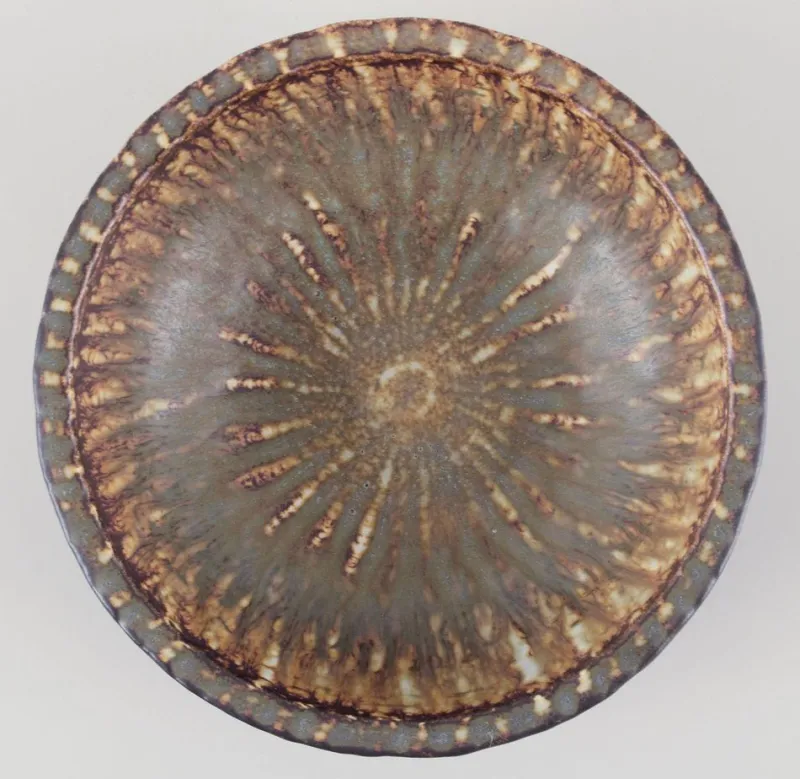 Pamono Vintage Ceramic Bowl in Birch Tree Glaze by Gunnar Nylund for Rörstrand> Bowls