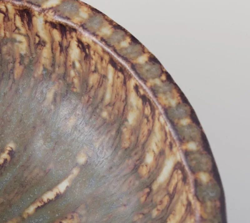 Pamono Vintage Ceramic Bowl in Birch Tree Glaze by Gunnar Nylund for Rörstrand> Bowls