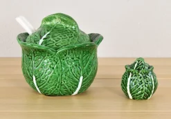 Sale Pamono Vintage Ceramic Cabbage Salt Shaker from Bordallo Pinheiro, Portugal, 1960s
