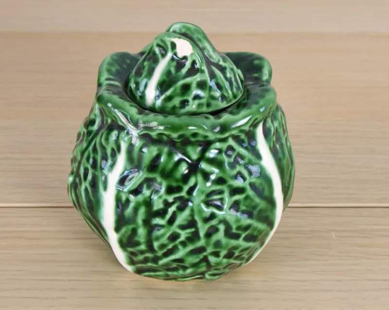 Sale Pamono Vintage Ceramic Cabbage Salt Shaker from Bordallo Pinheiro, Portugal, 1960s