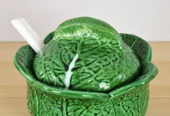 Sale Pamono Vintage Ceramic Cabbage Tureen Bowl from Bordallo Pinheiro, Portugal, 1960s