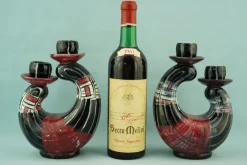Pamono Vintage Ceramic Candleholders by Coronetti Cunardo, 1950s, Set of 2><noscript><img width=