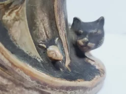 Discount Pamono Vintage Ceramic Cat and Mouse Mustard Pot by Denbac, 1930s