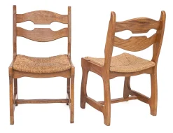 Clearance Pamono Vintage Chairs by Guillerme Et Chambron, 1950s, Set of 12