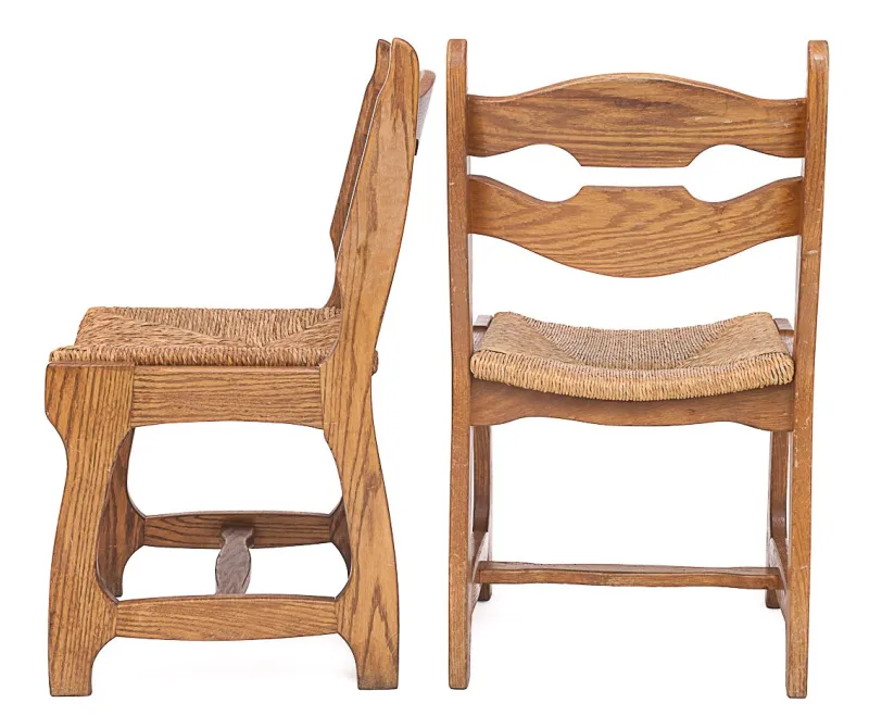 Clearance Pamono Vintage Chairs by Guillerme Et Chambron, 1950s, Set of 12