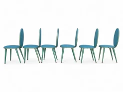 New Pamono Vintage Chairs in the style of Umberto Mascagni, 1950s, Set of 6