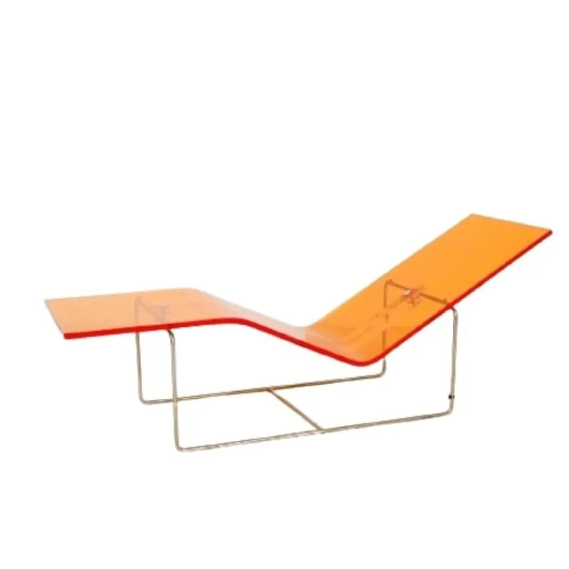 Pamono Vintage Chaise Lounge in Orange by Jean-Marie Massaud, 1990s> Daybeds & Chaises Lounges