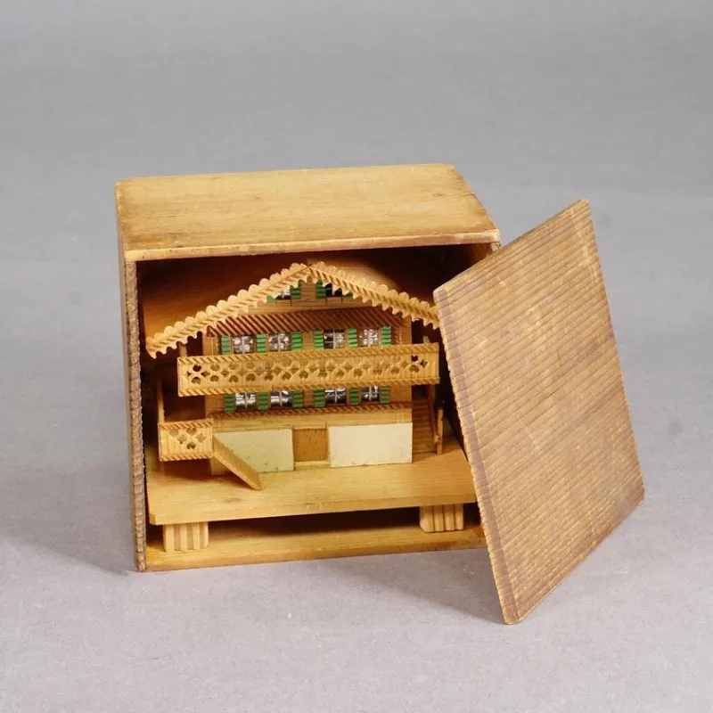 Pamono Vintage Chalet Deluxe Sewing Keepsake Box, 1950s> Trunks Crates & Baskets
