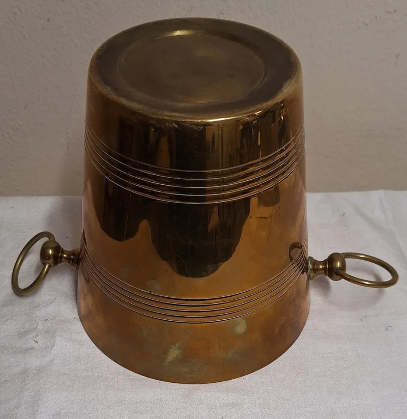 Pamono Vintage Champagne Cooler in Brass, 1960s> Ice Buckets & Wine Coolers