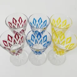 Discount Pamono Vintage Champagne Glasses Harlequin from VMC France, Reims, 1960s New, Set of 6