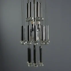Pamono Vintage Chandelier in Glass, 1960s><noscript><img width=