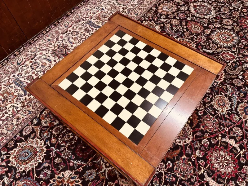 Pamono Vintage Cherrywood Game Table> Game Tables