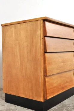 Discount Pamono Vintage Chest of Drawers in Beech, 1950s