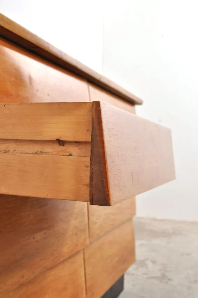 Discount Pamono Vintage Chest of Drawers in Beech, 1950s