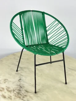 Pamono Vintage Children's Chair in Iron and Plastic, Italy, 1950s> Children's Chairs