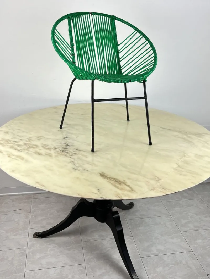 Pamono Vintage Children's Chair in Iron and Plastic, Italy, 1950s> Children's Chairs
