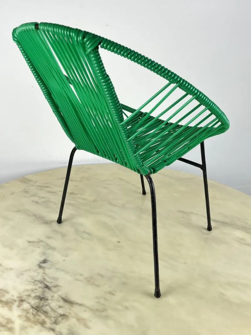 Pamono Vintage Children's Chair in Iron and Plastic, Italy, 1950s> Children's Chairs