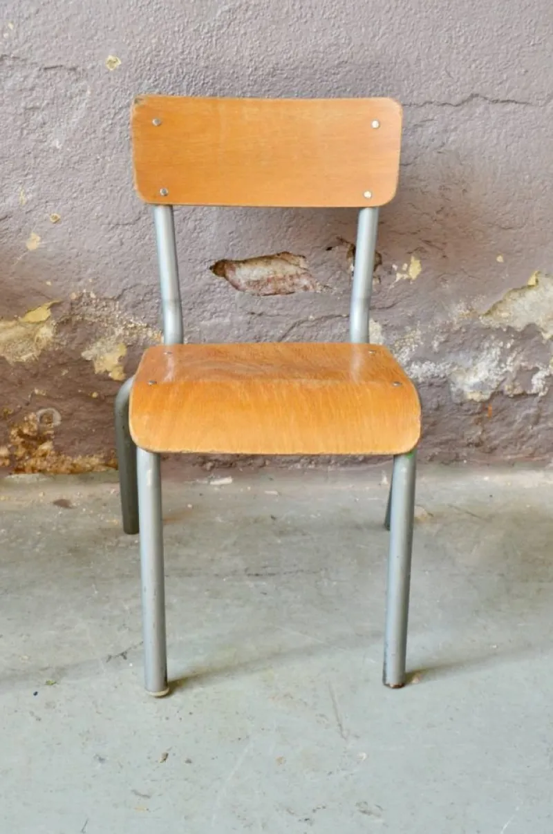 Hot Pamono Vintage Children's Desk and Chair, Set of 2