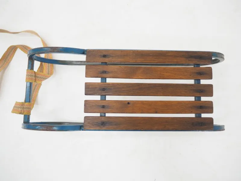 Best Pamono Vintage Children's Sleigh in Steel and Wood, 1920