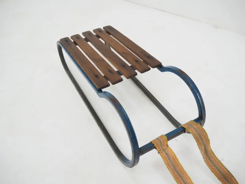 Best Pamono Vintage Children's Sleigh in Steel and Wood, 1920