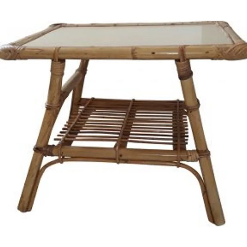 Pamono Vintage Children's Table in Rattan and Bamboo> Children's Tables