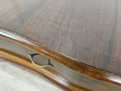 Pamono Vintage Chippendale Style Dressing Table in Walnut with Brass Handles, 1930s><noscript><img width=