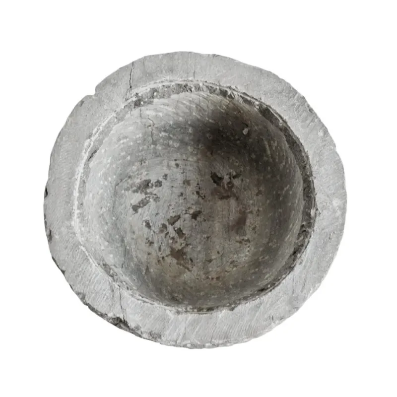 Pamono Vintage Chiseled Granite Stone Pot> Planters And Jardiniere