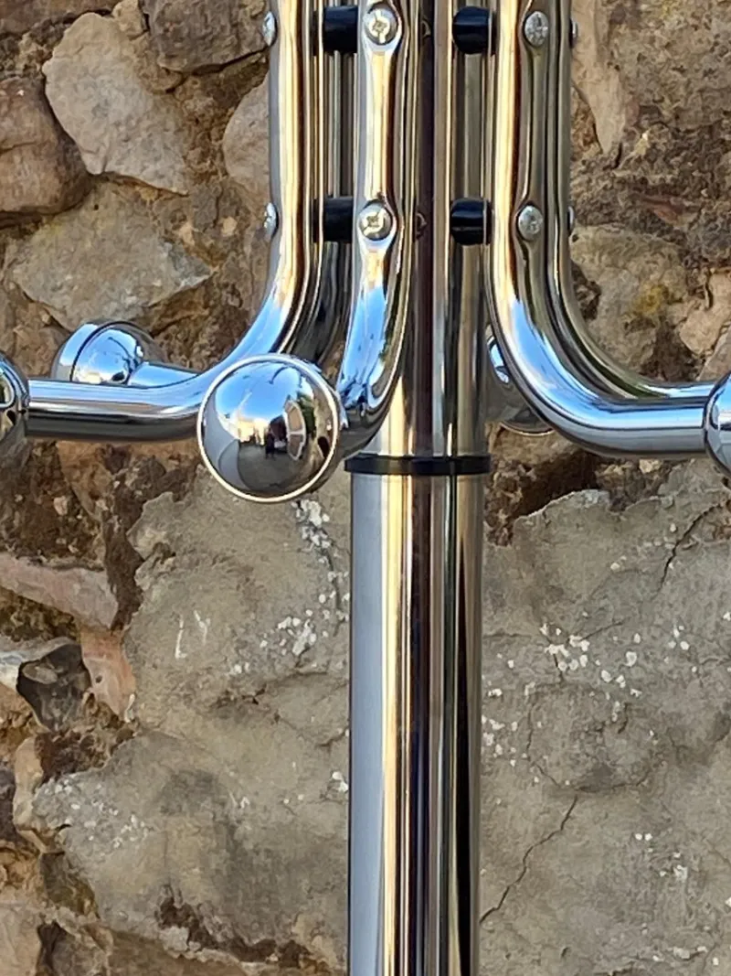 New Pamono Vintage Chrome Metal Coat Rack, 1970s