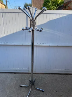 New Pamono Vintage Chrome Metal Coat Rack, 1970s