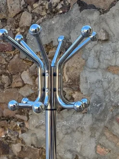 New Pamono Vintage Chrome Metal Coat Rack, 1970s